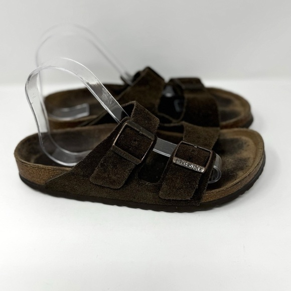 Birkenstock Arizona Suede Soft Footbed Sandals - Picture 1 of 8